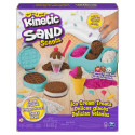 Kinetic Sand Scents, Ice Cream Treats Playset with 3 Colors of All-Natural Scented Play Sand and 6 S