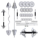 HMS STC55 3-in-1 weight set in case (straight and broken barbells, barbells) 55 kg