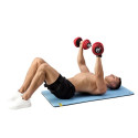 HMS SGGX20 rubberized barbells with barbell function 20 kg