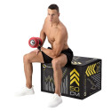 HMS SGGX20 rubberized barbells with barbell function 20 kg