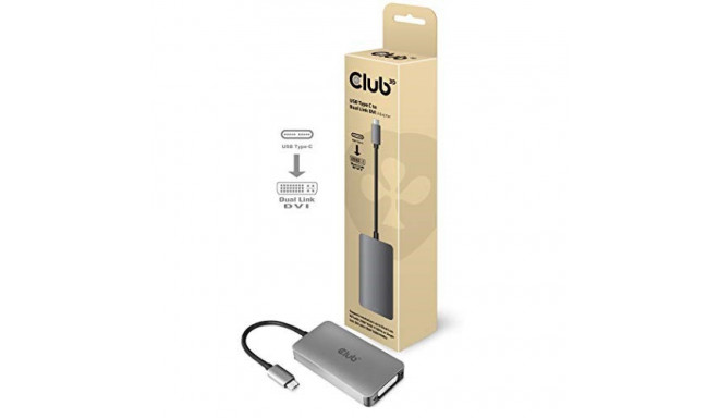 CLUB3D USB3.2 Gen1 Type-C to Dual Link DVI-D HDCP ON version Active Adapter M/F