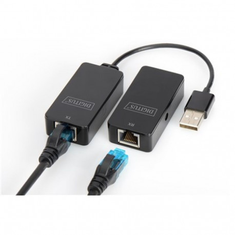 DIGITUS USB pikendus Cat5/5e/6 (UTP, STP o. SFP) kuni 50 m