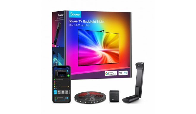 Govee H6099 Teleri Taustvalgus 3 Lite | LED Taustvalgus | Teleritele 55-65 tolli, RGBICW, Wi-Fi+Blue