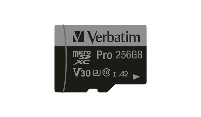 Verbatim Pro U3 256GB microSDXC kaart