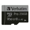 Verbatim Pro U3 256GB Micro SDXC kaart