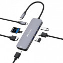 Verbatim CMH-08 USB Type-C 5000 Mbit/s Hõbedane