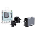 Verbatim GNC-140 GaN Charger 140W with 2 x USB-C PD 140W / 1 x USB-C PD 20W / 1 x USB-A QC 3.0 (EU/U