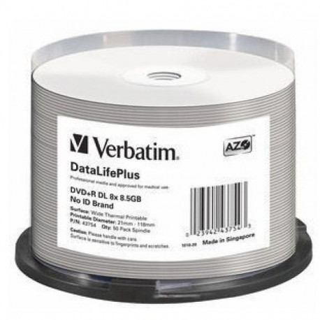 Verbatim DVD+R DL DataLifePlus 8.5GB 50pc(s)