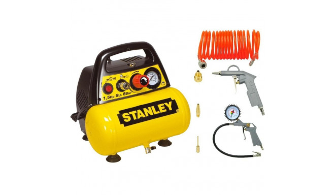 OIL-FREE COMPRESSOR 6L+PNEUMATIC KIT STANLEY