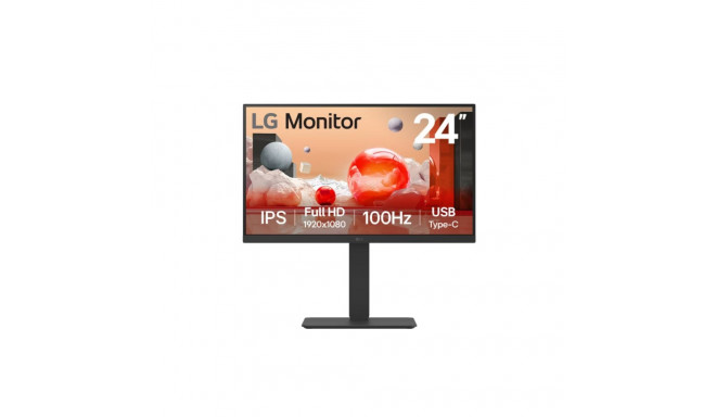 LG 24BA750-B 23.8" IPS FHD 16:9 100 Hz 5 ms 1920 x 1080 pikslit 200 cd/m² HDMI-pordi arv 1 must