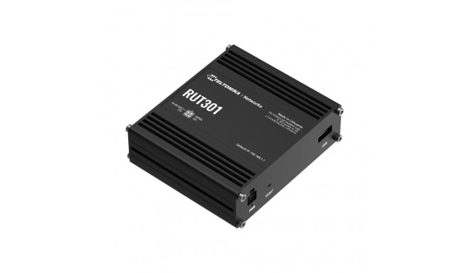 Ethernet Ruuter | RUT301 | Ilma Wi-Fi | 10/100 Mbit/s | Ethernet LAN (RJ-45) pordid 5 | Mesh Tugi Ei