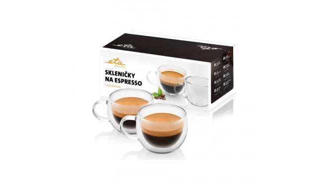 Espressotassid | ETA518091000 | Espressokohvi jaoks | 2 tk | Nõudepesumasinas pestav | Klaas