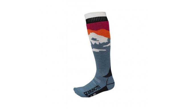 Brunotti Scottishy-Mountain Women Ski Socks, 35-38, Steel Blue