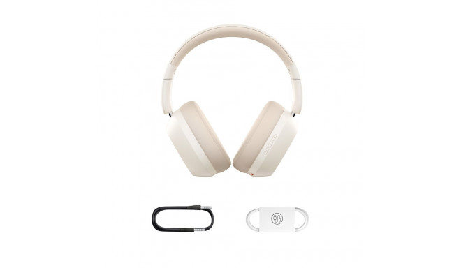 Juhtmevabad Bluetooth 5.3 Over-Ear kõrvaklapid Bass 35 Max mikrofoniga, valge