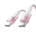 Joyroom S-A42 Crystal-Clear Series 60W USB-C - USB-C cable 1.2m - white