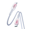 Joyroom S-A42 Crystal-Clear Series 60W USB-C - USB-C cable 1.2m - white