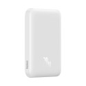 Baseus Magnetic Mini 6000mAh 20W Power Bank with Simple Series USB-C Cable - White