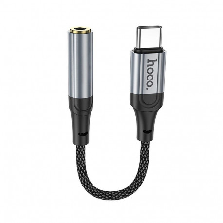 HOCO adapter AUX 3.5"Jack female to Type C male 0.12m black