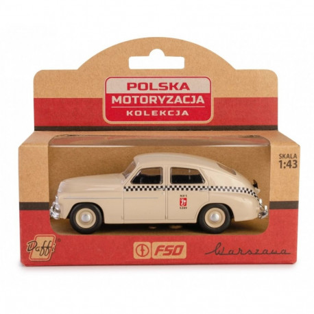 PRL vehicle Warszawa M20 taxi sandy