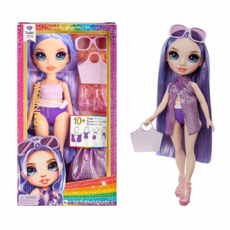 Doll Rainbow High Swim Style Violet
