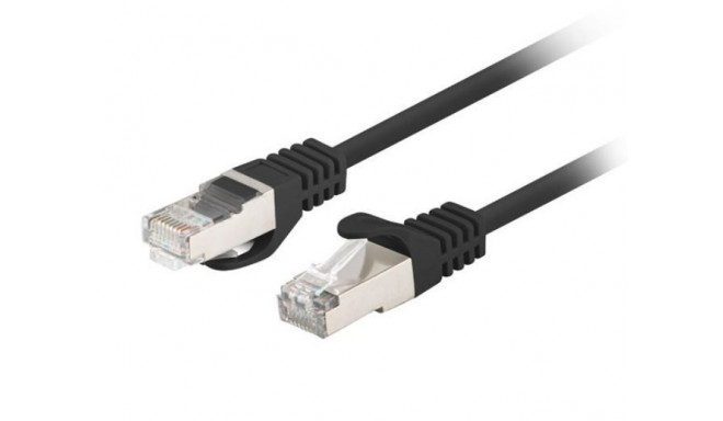 Patchcord kat.6 FTP 0.5m czarny Fluke 10-pack