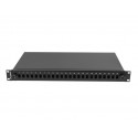 Fiber Optic Distribution Box 24XSC simplex/24XLC duplex rack 19 1U black + accessories