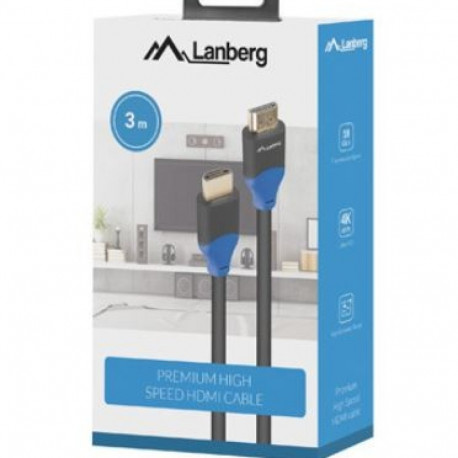 Cable HDMI M/M v2.0 3m Full Copper Black BOX