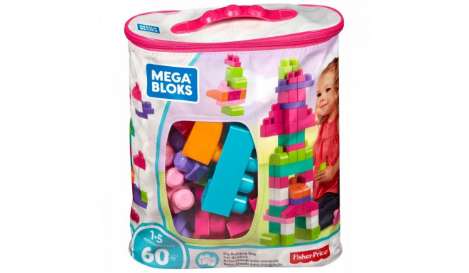 Blocks 60 elements bag pink