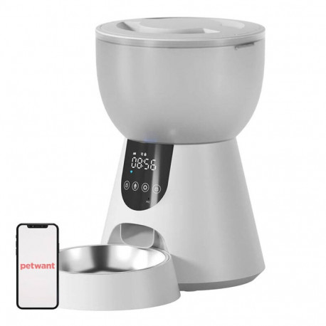 F17 LED automatic food dispenser + W8 Petwant drinker