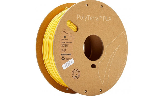 PLA filament 3D-printerile Polymaker PolyTerra, Savannah Yellow, kollane, 1,75mm, 1kg