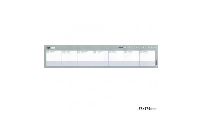 Märkmepaber TO-DO 77x375mm 54l nädalaplaneerimine Miquelrius