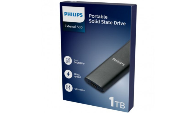 Philips portable SSD 1TB Ultra Speed, space grey