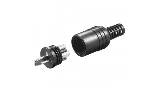 Speaker Plug with screw connection and cable protector