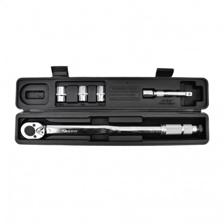 Dinamometriskā atslēga 1/2" 28-210Nm, pagarinājums, uzgaļi, G10064 GEKO