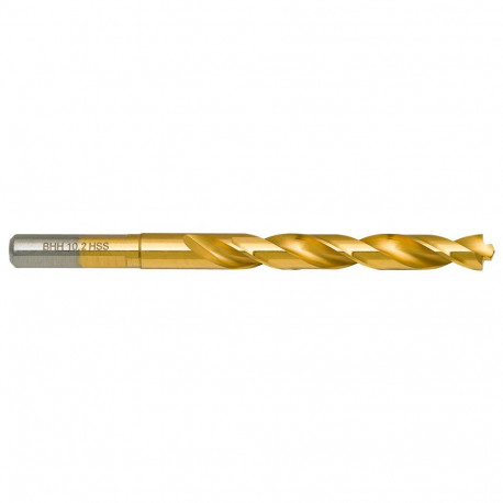 Wiertło do metalu Baildon DIN 338 RN 10,2 mm, HSS TiN (S), 133-87 mm (3-tasapinnaline vars)