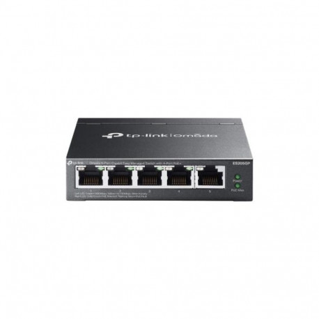 Switch|TP-LINK|OMADA|TP-LINK OMADA ES205GP|PoE ports 4|ES205GP