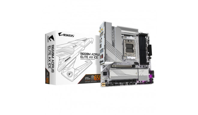 Mainboard|GIGABYTE|AMD B650|SAM5|Micro-ATX|Memory DDR5|Memory slots 4|1xPCI-Express 4.0 4x	|1xPCI-Ex