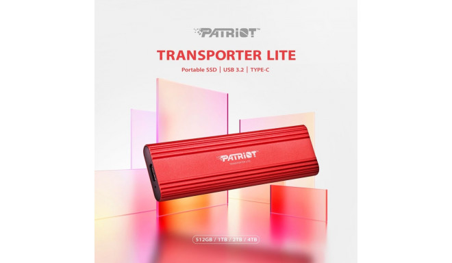 External SSD - Patriot Memory Transporter Lite 2TB USB-C Red