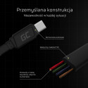 USB Cable - Green Cell KABGC03 0.25m USB A to USB C Black