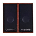 Stereo Speakers - Esperanza 2.0 Channel 6w Wood Speaker Set