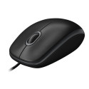 Optical Mouse - Logitech B100 800 DPI USB Ambidextrous Black