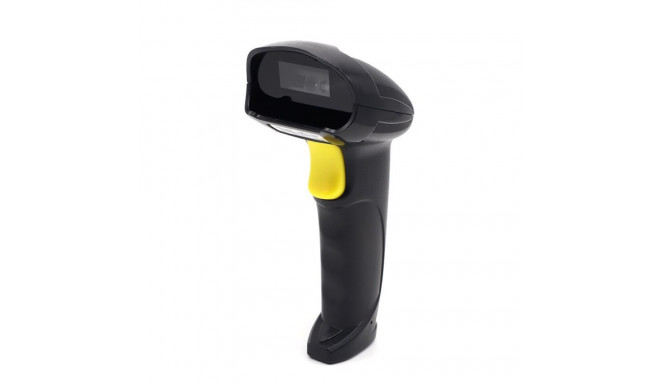 Wireless Barcode Scanner - Qoltec 50856 1D 2D 2.4GHz Black