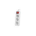 Extension cord - Lanberg 3M 3 AC Outlets With Switch White