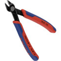 KNIPEX Electronic Super Knips 78 81 125, electronics pliers (red/blue, with opening spring and openi