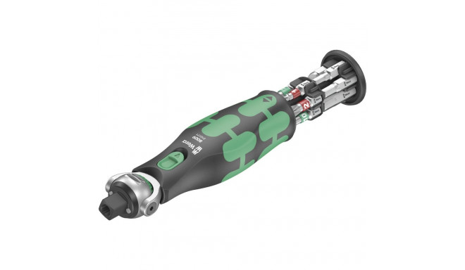 Wera 8009 Zyklop Pocket Set Imperial 1, bit set (black/green, reversible ratchet for 3/8", 1/4")