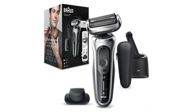 Braun Series 7 71-S7200cc Foil shaver Trimmer Black, Silver