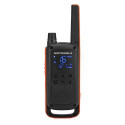 Motorola Talkabout T82 Quad Case Walkie-Talkies two-way radio 16 channels 446 - 446.2 MHz Black, Ora