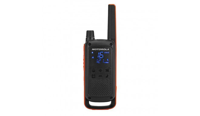 Motorola Talkabout T82 Quad Case Walkie-Talkies two-way radio 16 channels 446 - 446.2 MHz Black, Ora