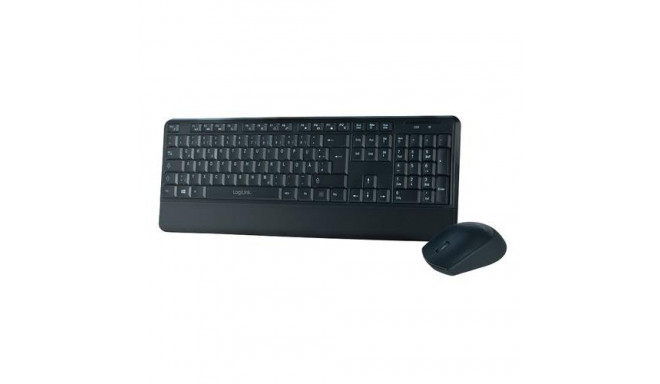LogiLink ID0161 keyboard Mouse included RF Wireless QWERTZ German Black