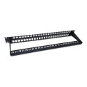 Equip 48-Port Keystone Cat.6 Unshielded Patch Panel, Black